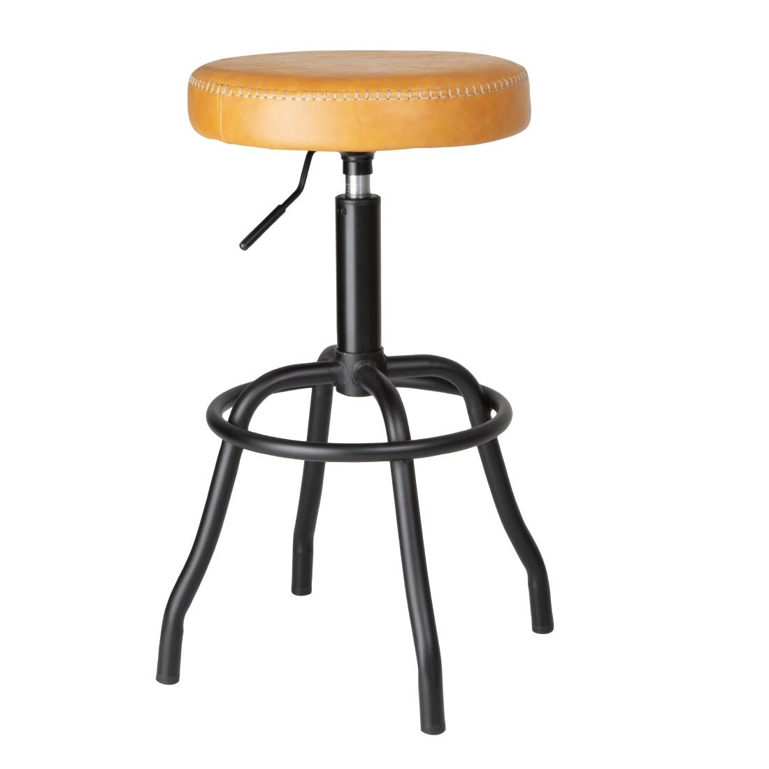 Bolero Brooklyn PU High Bar Stool - Caramel - HW290 All Stools Bolero