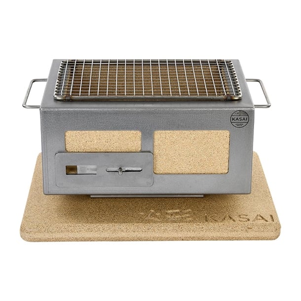 Kasai Nano Pro Konro Hibachi Grill with Stainless Steel Frame For 2 - 3 People - HW412 Konro Hibachi Grills Kasai