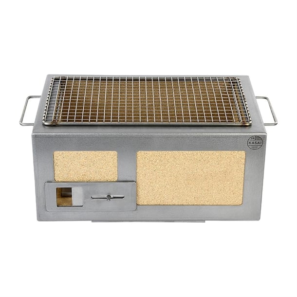 Kasai Little Konro Hibachi Grill with Stainless Steel Frame For 2 - 4 People - HW413 Konro Hibachi Grills Kasai
