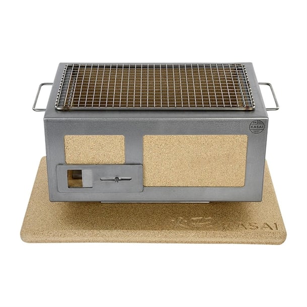 Kasai Little Konro Hibachi Grill with Stainless Steel Frame For 2 - 4 People - HW413 Konro Hibachi Grills Kasai