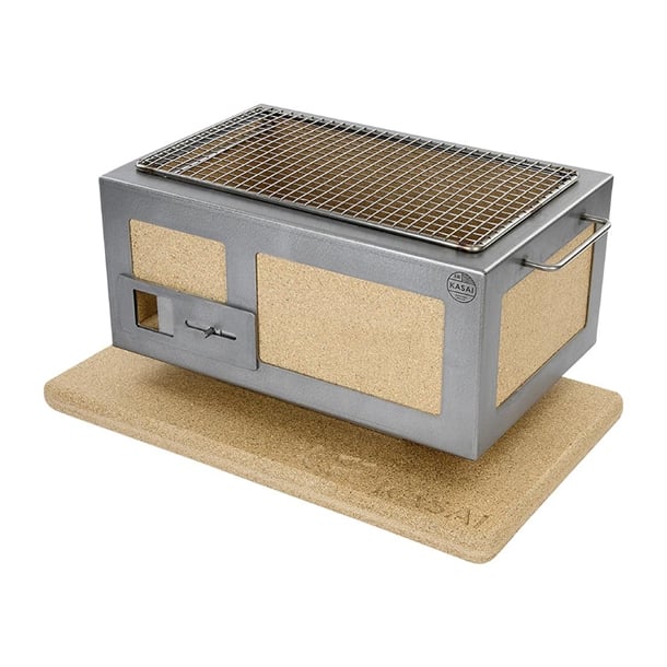 Kasai Little Konro Hibachi Grill with Stainless Steel Frame For 2 - 4 People - HW413 Konro Hibachi Grills Kasai