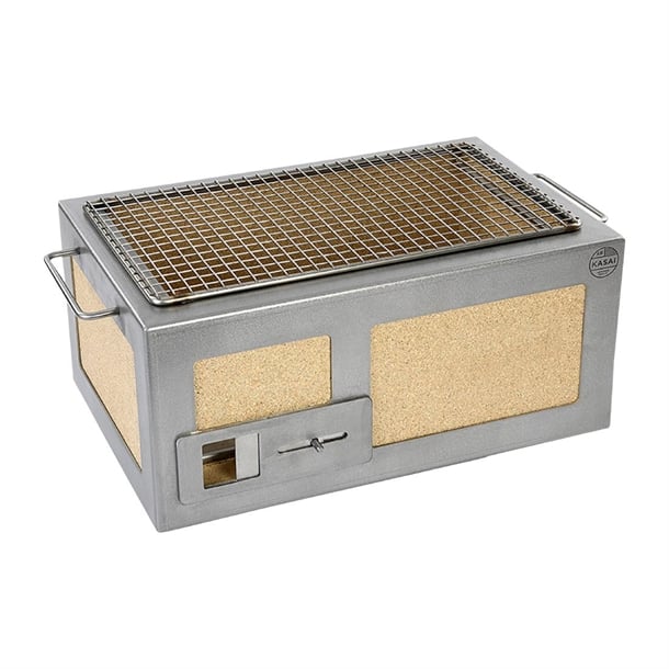 Kasai Little Konro Hibachi Grill with Stainless Steel Frame For 2 - 4 People - HW413 Konro Hibachi Grills Kasai