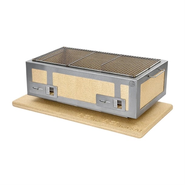 Kasai XL Konro Hibachi Grill with Stainless Steel Frame For 8 - 10 People - HW417 Konro Hibachi Grills Kasai