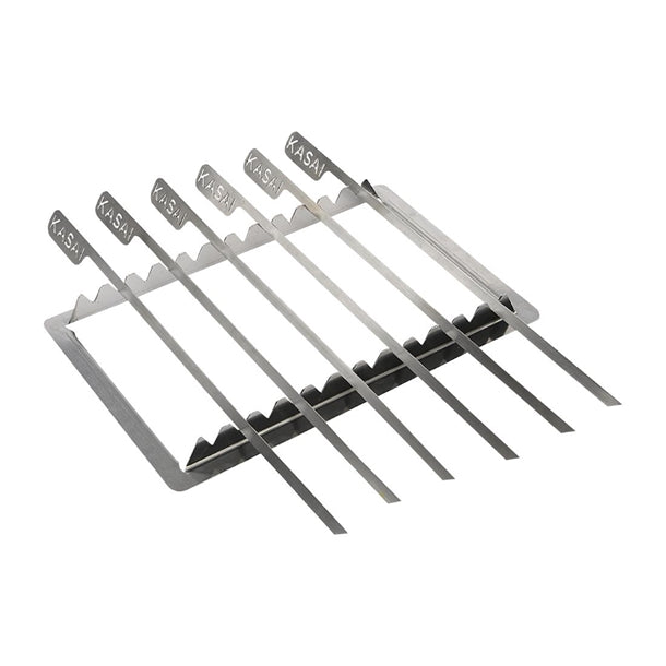 Kasai Konro Skewer Rack & 6 Skewers for Little Konro Grill SVT-16054 - HW435 Kasai
