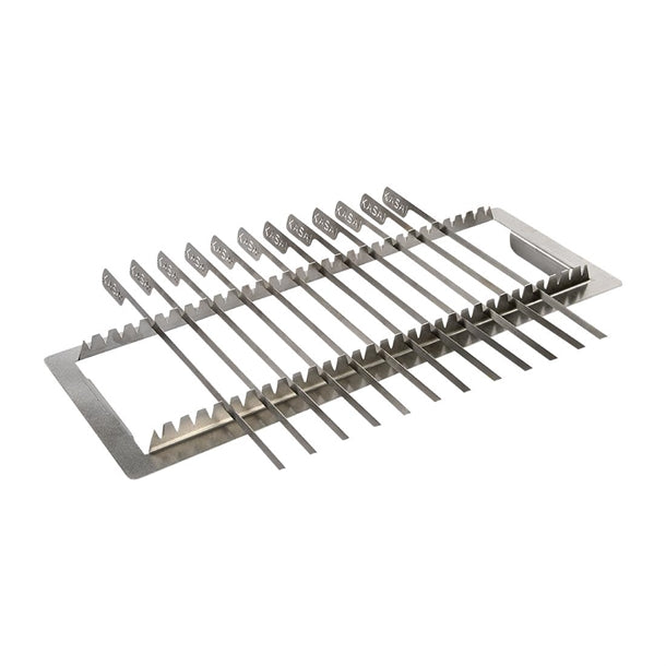 Kasai Konro Skewer Rack & 12 Skewers for Long Konro Grill SVT-16063 - HW438 Kasai