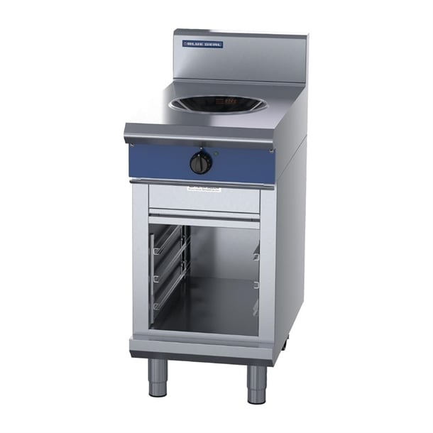 Blue Seal 450mm Induction Wok 5kW with Cabinet Base UKIN511W5-C - HW612 Wok Cookers & Burners Blue Seal