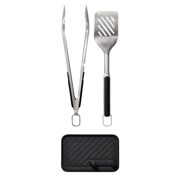 Oxo GG Grilling Set- Turner, Tongs and Tool Rest (Pack 3) - HW664 OXO