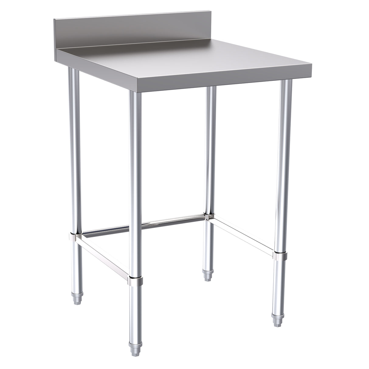 Hallco Wall Bench 600mm Wide x 650mm Deep Stainless Steel Table | HWB0600LB Stainless Steel Wall Tables Hallco