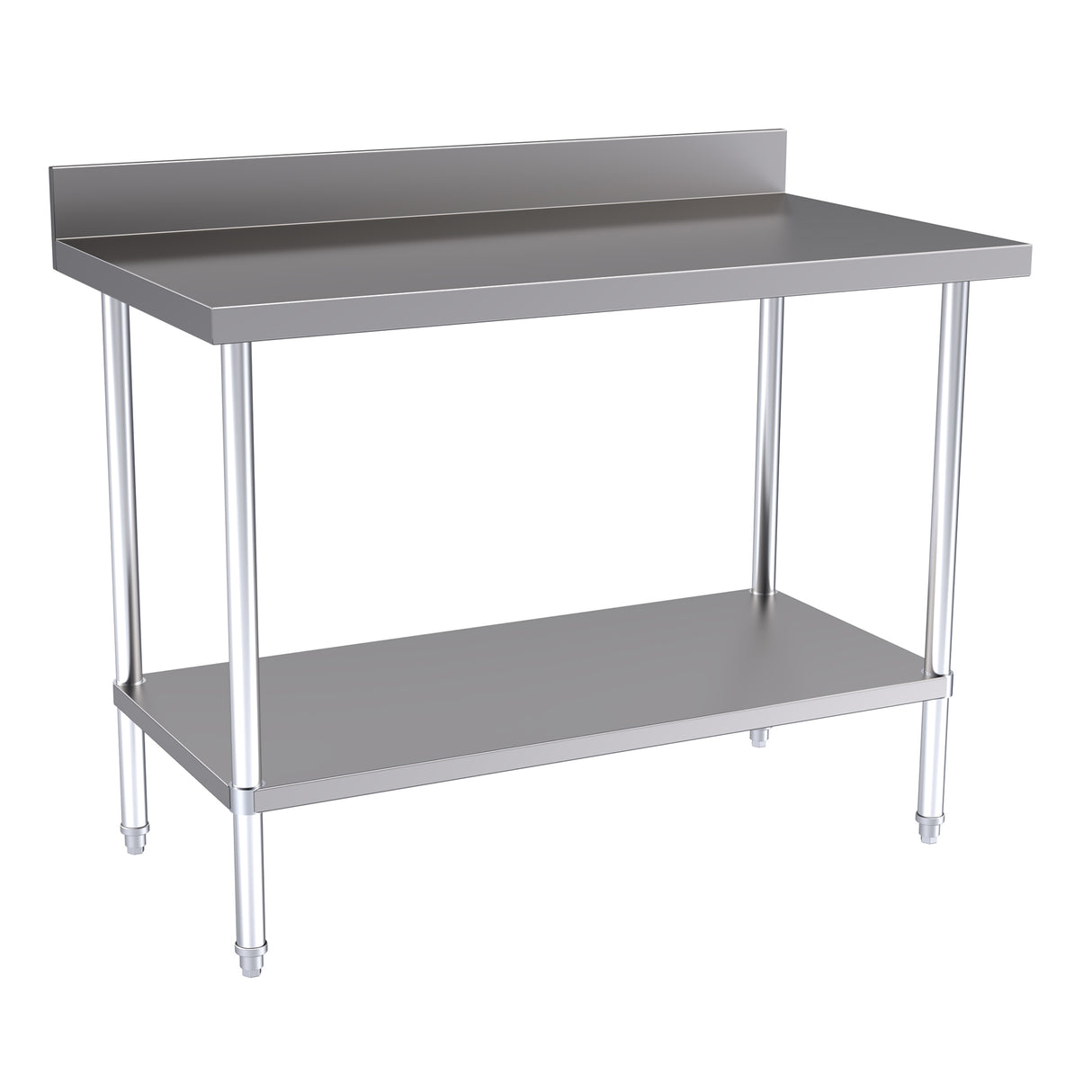 Hallco Wall Bench 1200mm Wide x 650mm Deep Stainless Steel Table | HWB1200 Stainless Steel Wall Tables Hallco