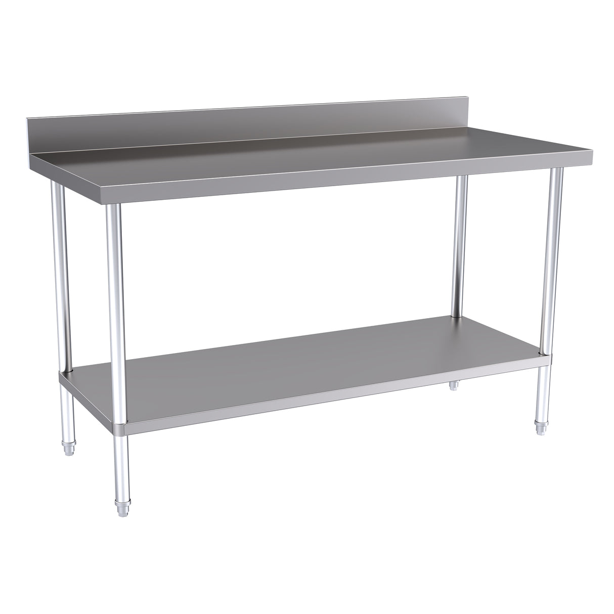Hallco Wall Bench 1500mm Wide x 650mm Deep Stainless Steel Table | HWB1500 Stainless Steel Wall Tables Hallco
