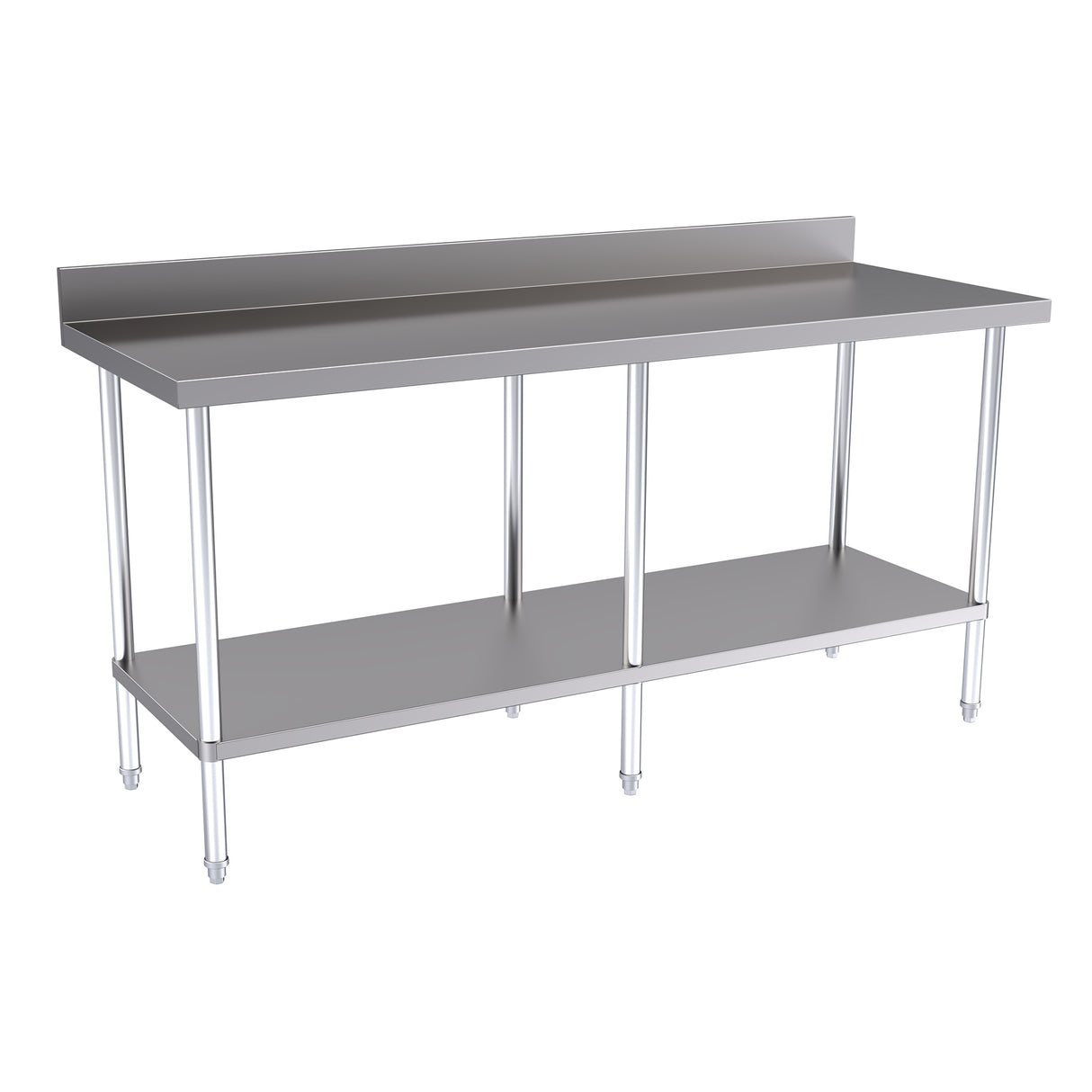 Hallco Wall Bench 1800mm Wide x 650mm Deep Stainless Steel Table | HWB1800 Stainless Steel Wall Tables Hallco