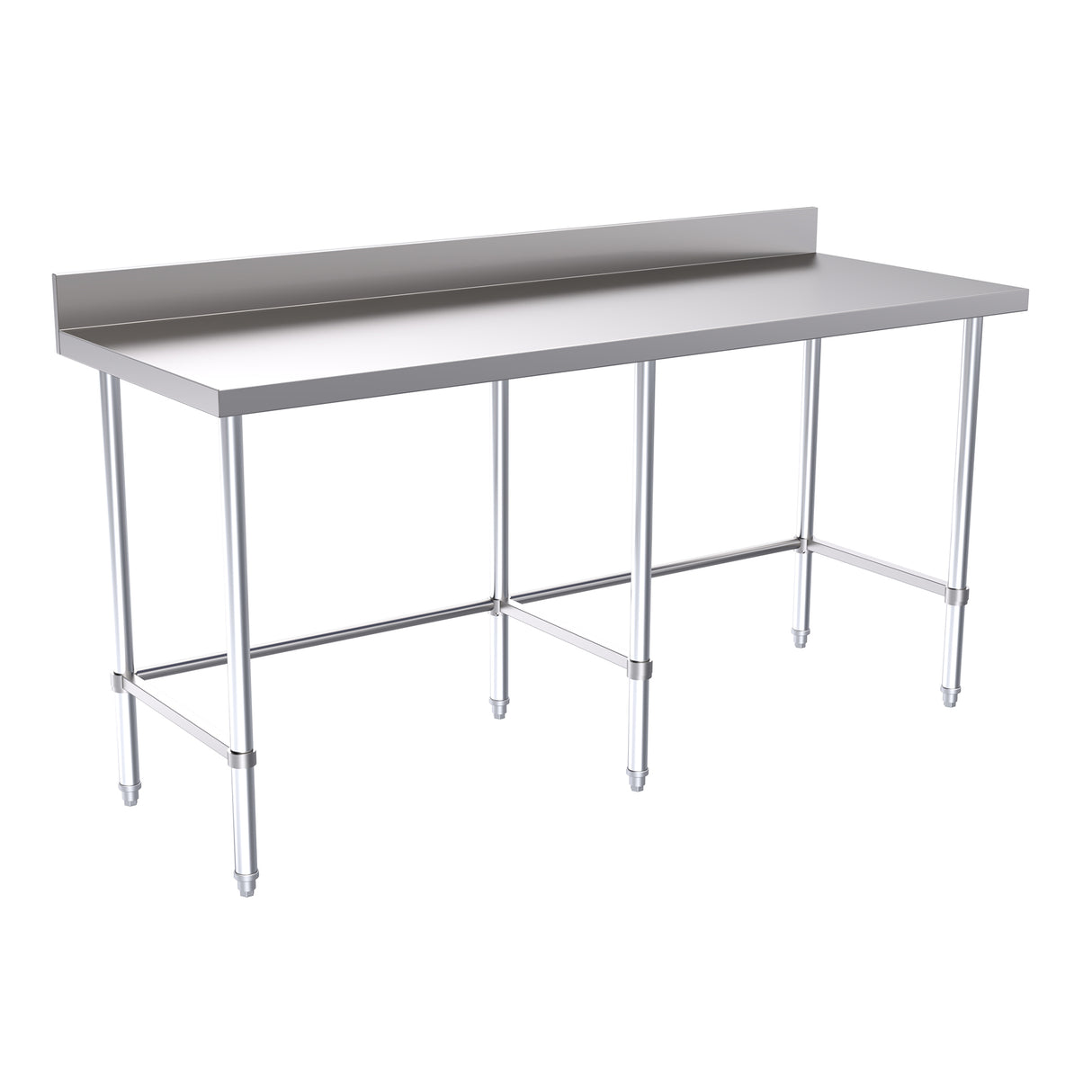 Hallco Wall Bench 1800mm Wide x 650mm Deep Stainless Steel Table | HWB1800LB Stainless Steel Wall Tables Hallco