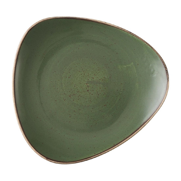 Churchill Stonecast Sorrel Green Lotus Plates 228mm (Pack of 12) - HX007 Plates Churchill Super Vitrified
