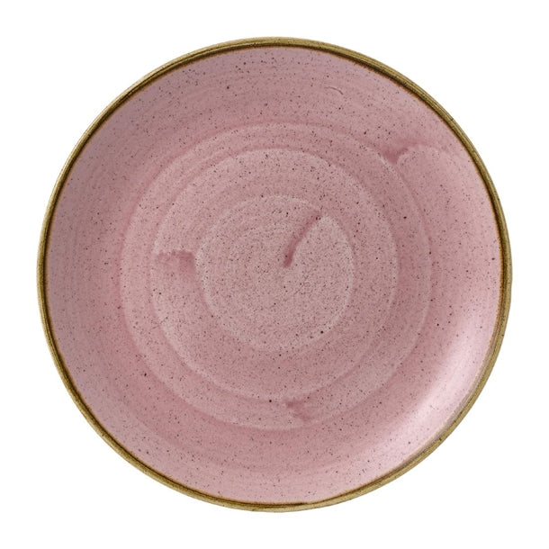 Churchill Stonecast Petal Pink Coupe Plates 254mm (Pack of 12) - HX030 Plates Churchill Super Vitrified