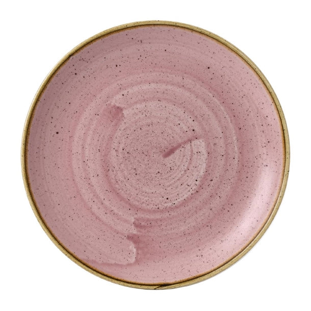 Churchill Stonecast Petal Pink Coupe Plates 228mm (Pack of 12) - HX031 Plates Churchill Super Vitrified
