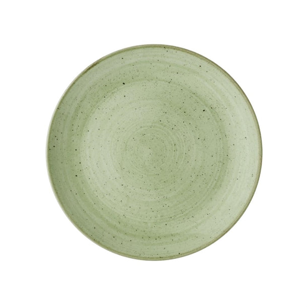 Churchill Stonecast Sage Green Coupe Plates 228mm (Pack of 12) - HX035 Plates Churchill Super Vitrified