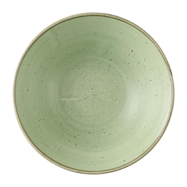 Churchill Stonecast Sage Green Deep Coupe Bowls 205mm (Pack of 6) - HX036 Bowls Churchill Super Vitrified