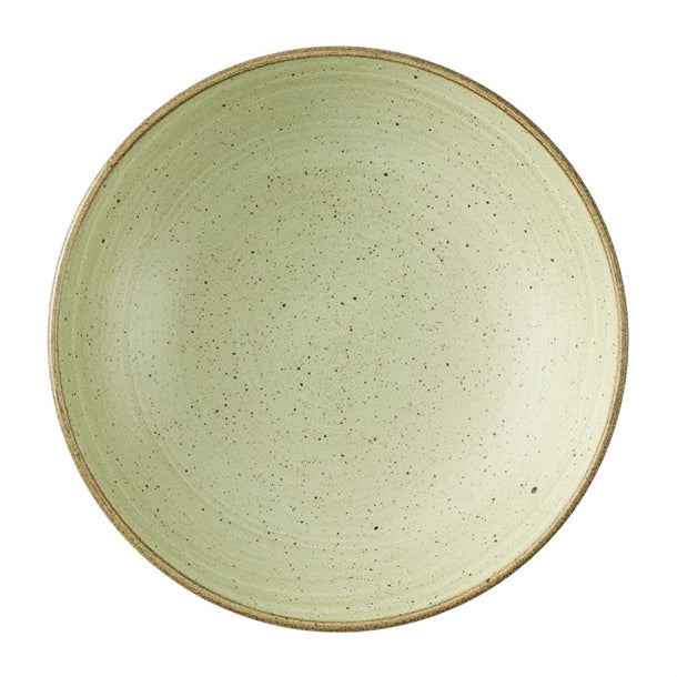 Churchill Stonecast Raw Green Coupe Bowls 184mm (Pack of 12) - HX043 Bowls Churchill Super Vitrified