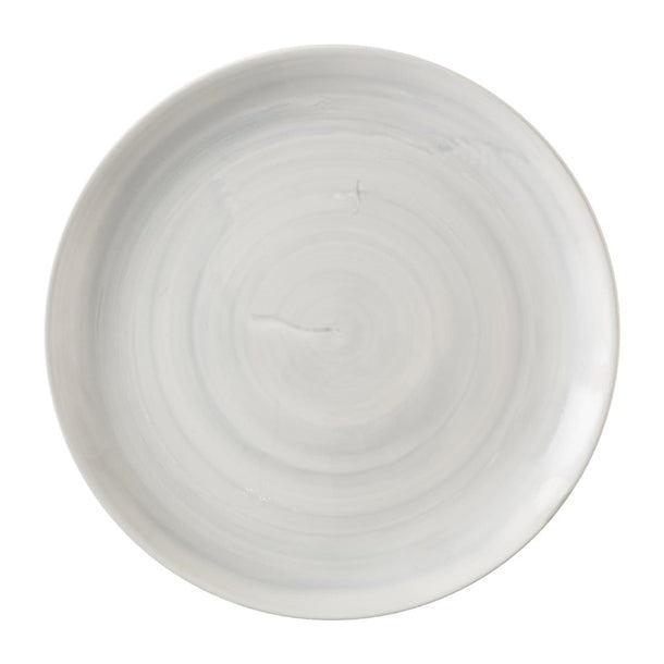 Churchill Stonecast Canvas Grey Evolve Coupe Plates 285mm (Pack of 12) - HX057 Plates Churchill Super Vitrified