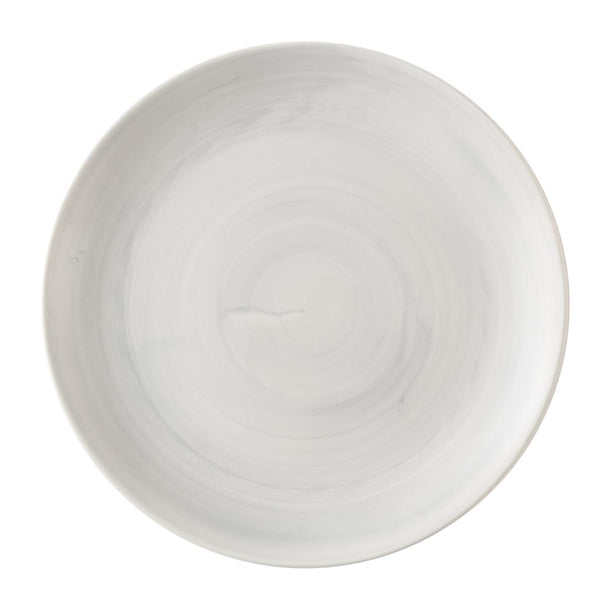 Churchill Stonecast Canvas Grey Evolve Coupe Plates 260mm (Pack of 12) - HX058 Plates Churchill Super Vitrified