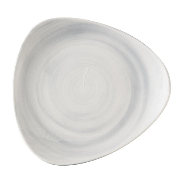 Churchill Stonecast Canvas Grey Lotus Plates 228mm (Pack of 12) - HX068 Plates Churchill Super Vitrified