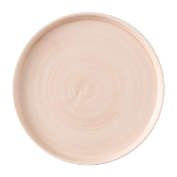 Churchill Stonecast Canvas Coral Walled Plates 255mm (Pack of 6) - HX080 Plates Churchill Super Vitrified
