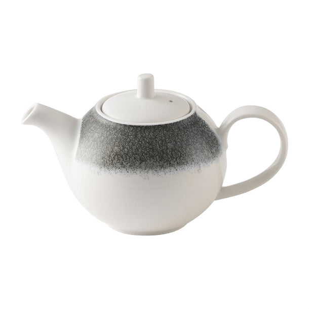 Churchill Studio Prints Raku Quartz Black Beverage Pots 445ml (Pack of 4) - HX121 Churchill Super Vitrified Churchill Super Vitrified