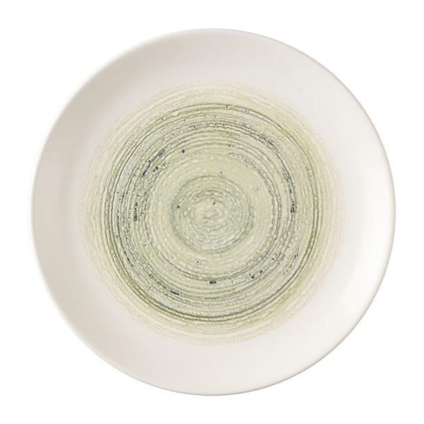 Churchill Elements Fern Evolve Coupe Plates 285mm (Pack of 12) - HX137 Plates Churchill Super Vitrified