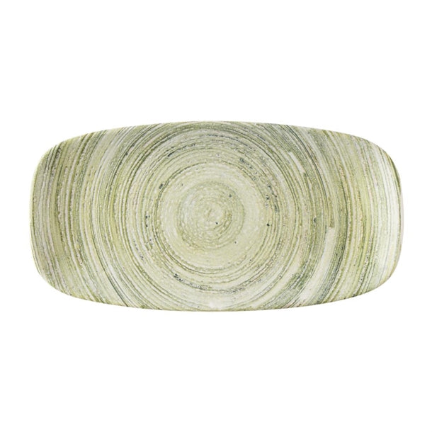 Churchill Elements Fern Chefs Oblong Plates 280 x 152mm (Pack of 12) - HX147 Plates Churchill Super Vitrified