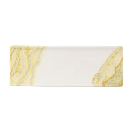 Churchill Tide Gold Oblong Plates 250x90mm (Pack of 6) - HX177 Plates Churchill Super Vitrified