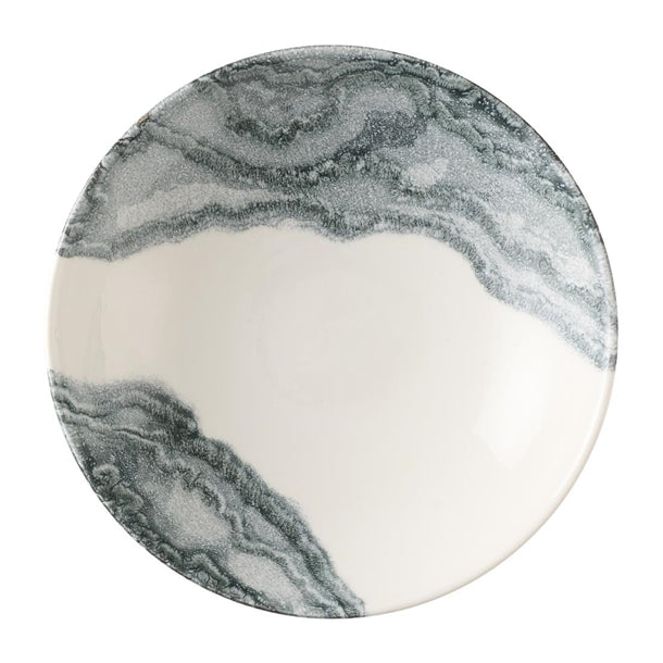 Churchill Tide Black Evolve Coupe Bowls 247mm (Pack of 12) - HX182 Bowls Churchill Super Vitrified