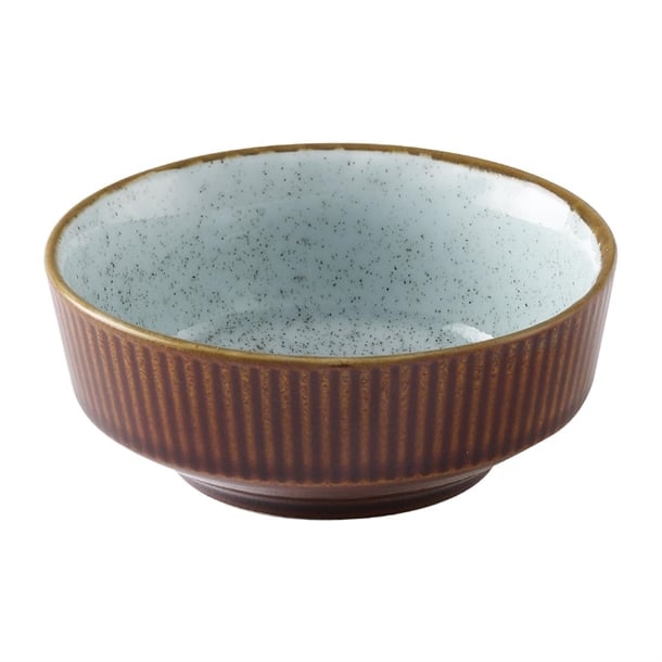 Churchill Nourish Cinnamon Brown Duck Egg Kochi Shallow Bowls 266ml (Pack of 12) - HX201 Bowls Churchill Super Vitrified