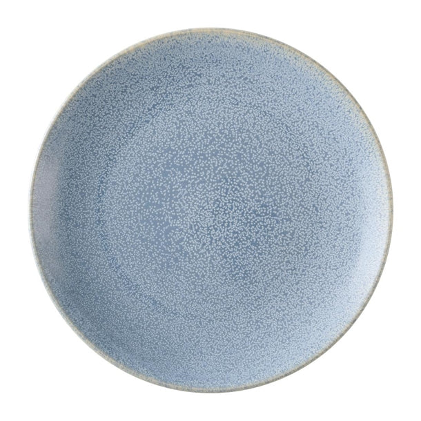 Dudson Evo Azure Coupe Plates Blue 255mm (Pack of 6) - HX209 Plates Dudson