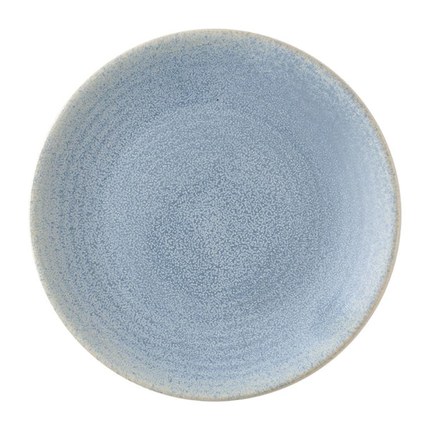 Dudson Evo Azure Coupe Plates Blue 203mm (Pack of 6) - HX211 Plates Dudson