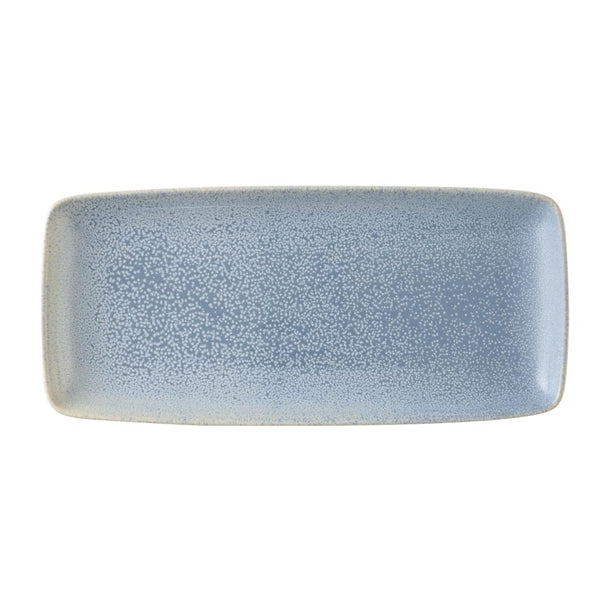 Dudson Evo Azure Rectangular Platters Blue 254x101mm (Pack of 6) - HX218 Dudson Crockery Dudson