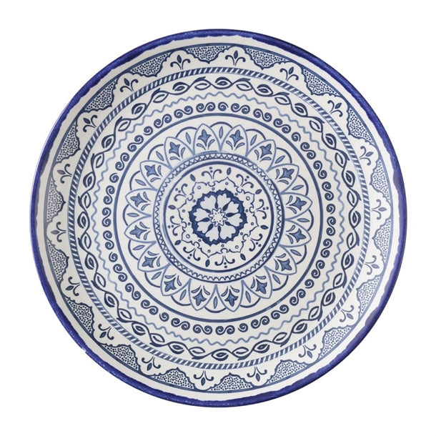 Dudson Harvest Moresque Coupe Plates Blue 285mm (Pack of 12) - HX221 Plates Dudson