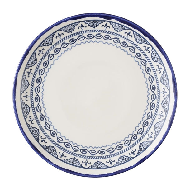 Dudson Harvest Moresque Coupe Plates Blue 260mm (Pack of 12) - HX222 Plates Dudson