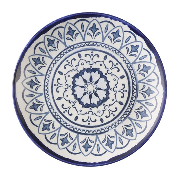 Dudson Harvest Moresque Coupe Plates Blue 165mm (Pack of 12) - HX224 Plates Dudson