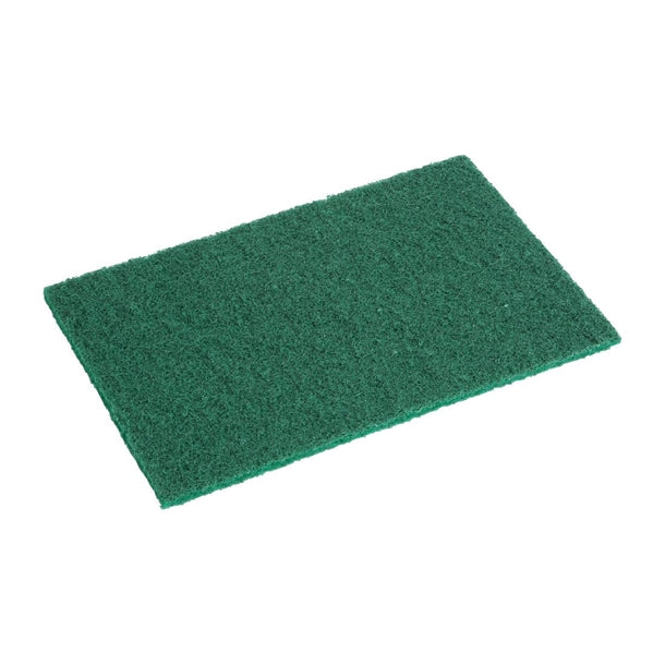 Jantex Large Scouring Pads - Green (Pack of 10) - HX233 Jantex