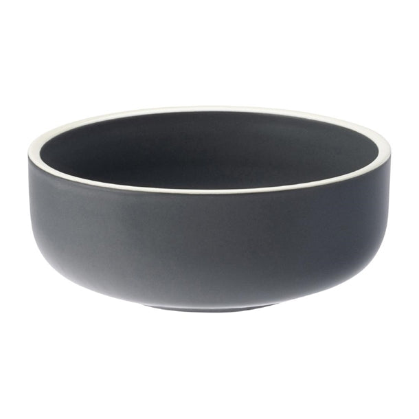 Utopia Forma Bowls Charcoal 145mm (Pack of 6) - HX344 Bowls Utopia