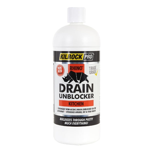 KilrockPRO Rhino Kitchen Drain Unblocker (1L) - HX451  KilrockPro