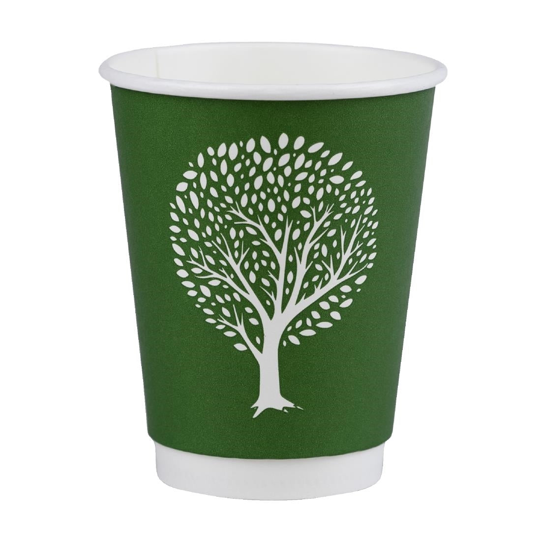 Vegware Green Tree Double Wall Hot Cups 8oz 79-Series (Pack of 500) - HX486 Disposable Cups Vegware