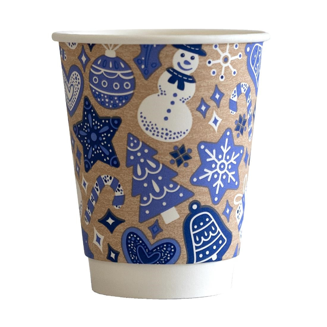 Vegware Christmas Double Wall Hot Cup 79-Series 8oz (Pack of 500) - HX492 Disposable Cups Vegware