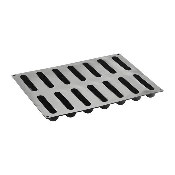 Pavoni Silicone Confy Eclair Mould 400x300mm - HX502 Pavoni