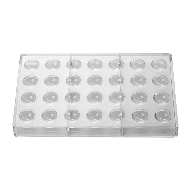 Pavoni 25x12mm Hemisphere Mould 275x175mm - HX543 Pavoni