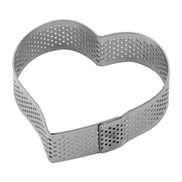 Pavoni Heart Stainless Steel Mould 75x70mm - HX556 Pavoni