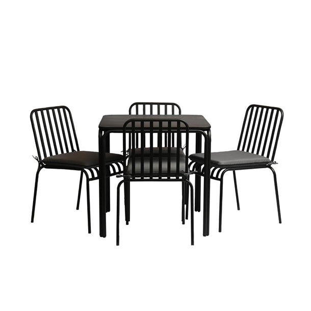 Tenby Outdoor Dining Set in Onyx (Pack of 2 Dining Sets) - HX564 Everyday