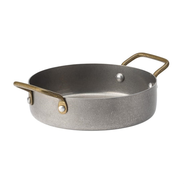 Utopia Vintage Steel Mini Casserole Dishes 5" 122.5mm (Pack of 6) - HX608 Utopia