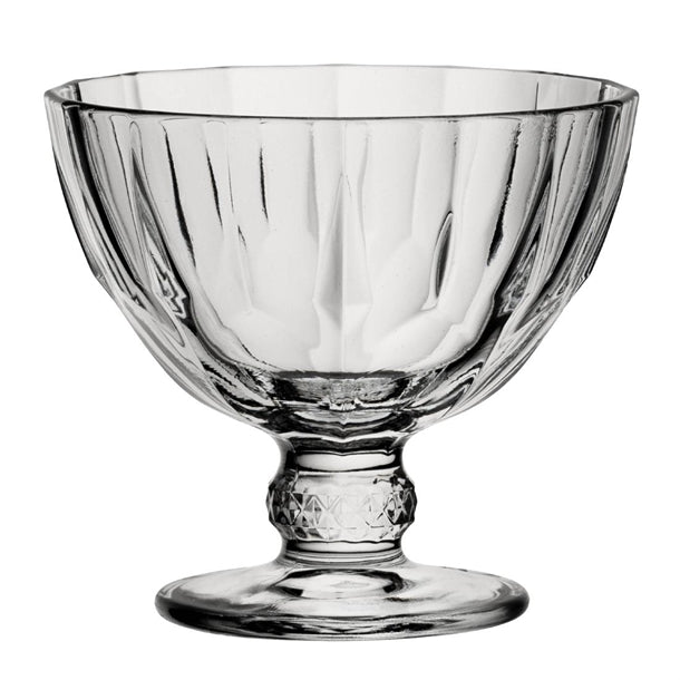 Utopia Diamond Ice Cream Cups 280ml (Pack of 12) - HX700 Dessert and Sundae Glasses Pasabahce
