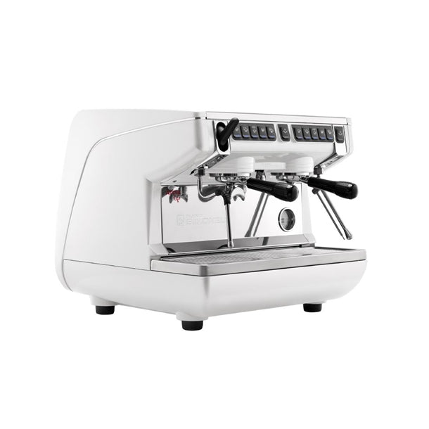 Nuova Simonelli Appia Compact 2 Group Coffee Machine with Autosteam Wand White - HX754 Nuova Simonelli